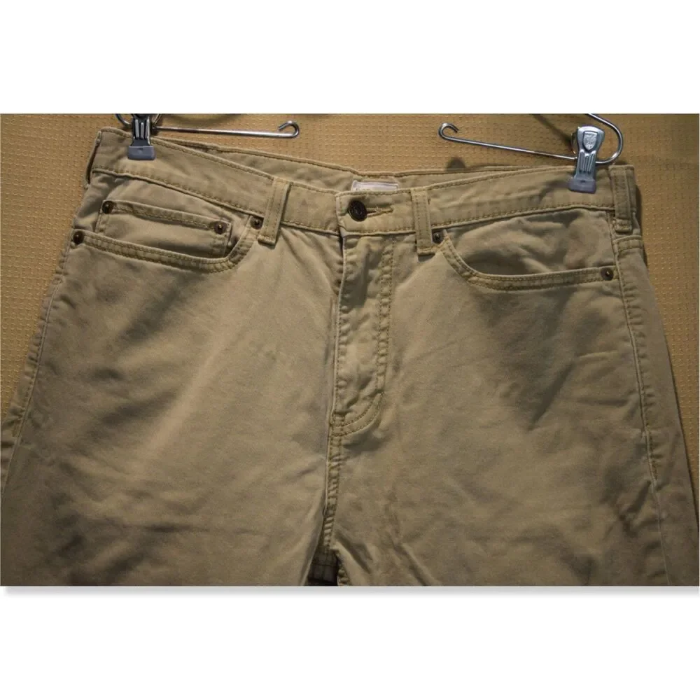 Dockers Straight Fit Khaki Chino Pants Mens 32 x 34 Used Work Uniform Cotton EUC